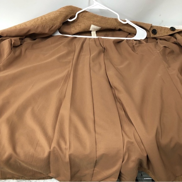 Chico’s Copper Brown Textured Jacquard Jacket women’s Chico’s Size 2; US Size L - Picture 10 of 11